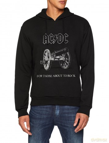 AC/DC: Men's Pullover Hoodie: About to Rock (Small)