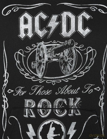 AC/DC: Men's Pullover Hoodie: Cannon Swig (Small)