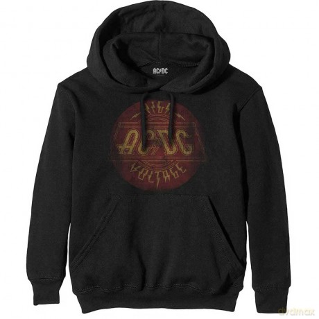 AC/DC: Men's Pullover Hoodie: High Voltage Vintage (Small)