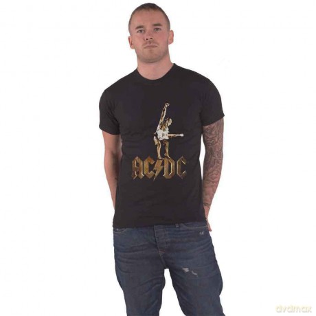 AC/DC: Men's Tee: Angus Statue (Large)