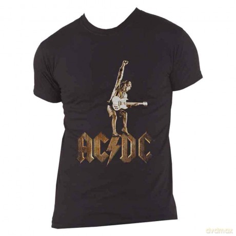 AC/DC: Men's Tee: Angus Statue (Small)