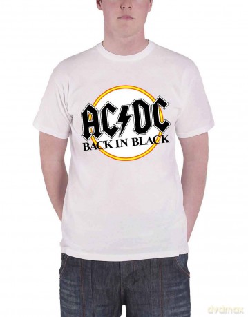 AC/DC: Men's Tee: Back in Black (X-Large)