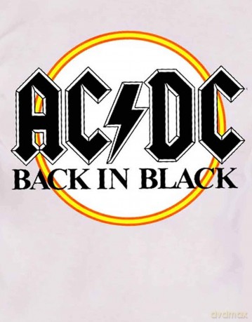 AC/DC: Men's Tee: Back in Black (X-Large)