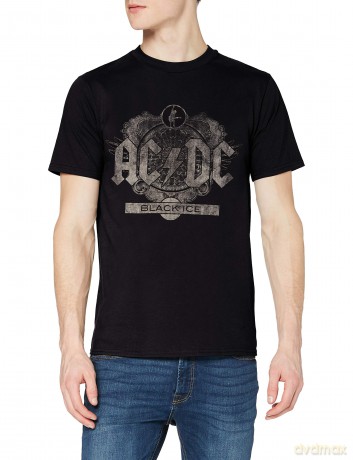 AC/DC: Men's Tee: Black Ice (Small)