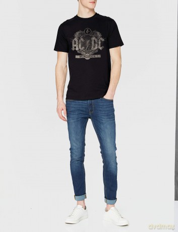 AC/DC: Men's Tee: Black Ice (Small)
