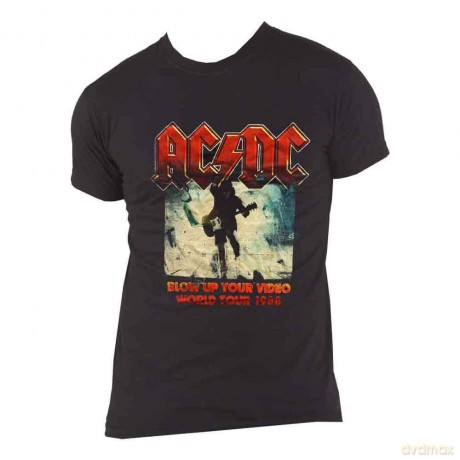 AC/DC: Men's Tee: Blow Up Your Video (Small)