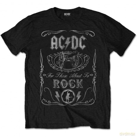 AC/DC: Men's Tee: Cannon Swig Vintage (Medium)