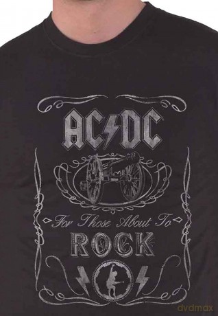 AC/DC: Men's Tee: Cannon Swig Vintage (Small)