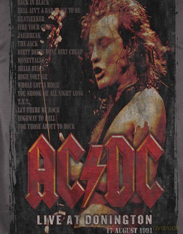 AC/DC: Men's Tee: Donington Set (Small)