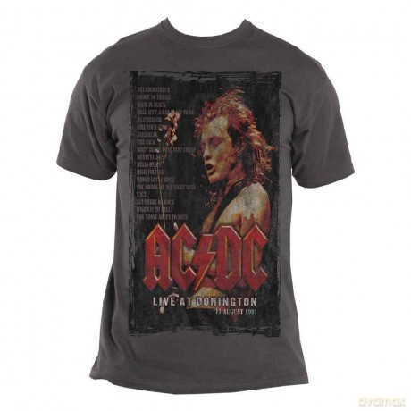 AC/DC: Men's Tee: Donington Set (Small)