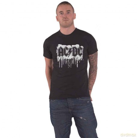 AC/DC: Men's Tee: Dripping With Excitement (Medium)