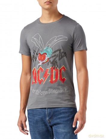 AC/DC: Men's Tee: Fly on the Wall (Large)
