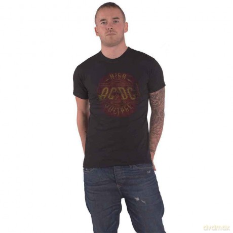 AC/DC: Men's Tee: High Voltage Vintage (X-Large)
