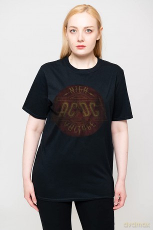 AC/DC: Men's Tee: High Voltage Vintage (X-Large)
