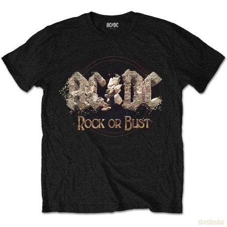 AC/DC: Men's Tee: Rock or Bust (Medium)