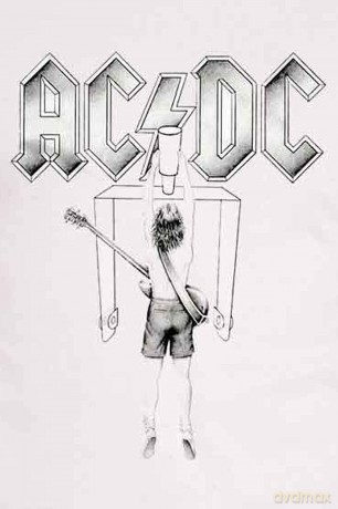 AC/DC: Men's Tee: Switch (Small)