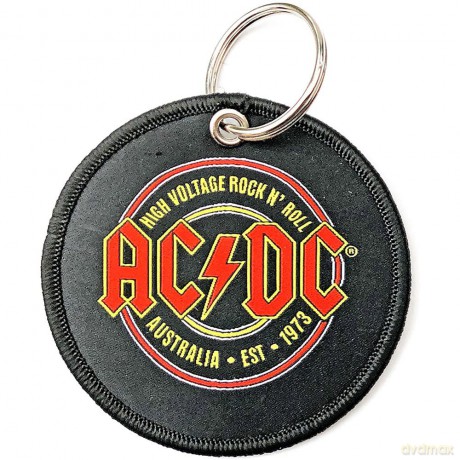 AC/DC: Patch Keychain: Est. 1973 (Double Sided)