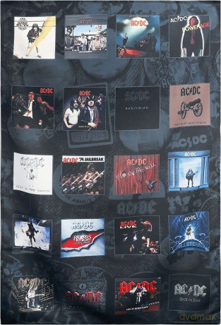AC/DC: Textile Poster: Albums