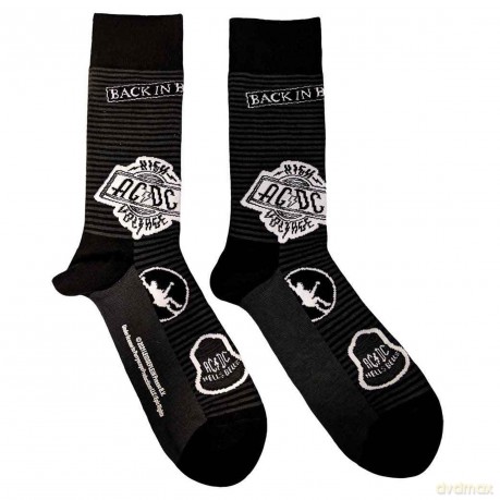 AC/DC: Unisex Ankle Socks: Icons (Black) (UK Size 4 - 7)