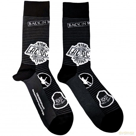 AC/DC: Unisex Ankle Socks: Icons (Black) (UK Size 7 - 11)