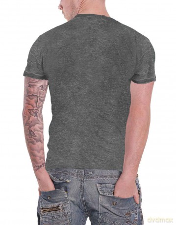 AC/DC: Unisex Burnout T-Shirt: Silhouettes (Charcoal Grey) (Large)