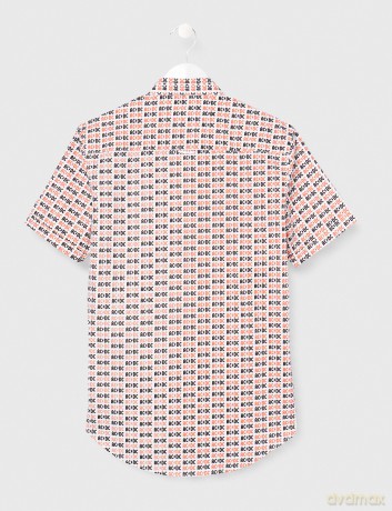 AC/DC: Unisex Casual Shirt: Logo (White) (All Over Print) (X-Large)
