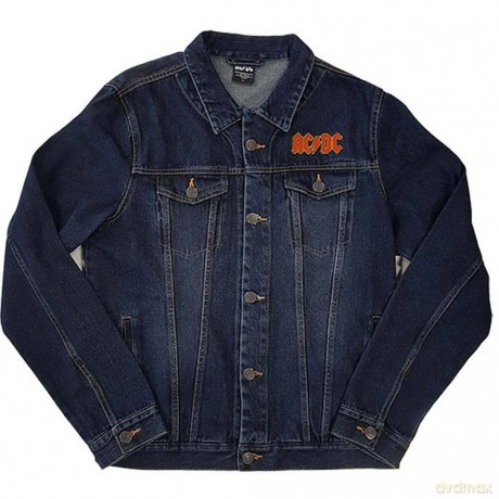 AC/DC: Unisex Denim Jacket: About To Rock (Back Print) (Medium)