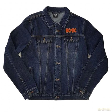 AC/DC: Unisex Denim Jacket: About To Rock (Back Print) (Small)