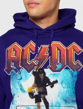 AC/DC: Unisex Pullover Hoodie: Blow Up Your Video (Blue) (Small)
