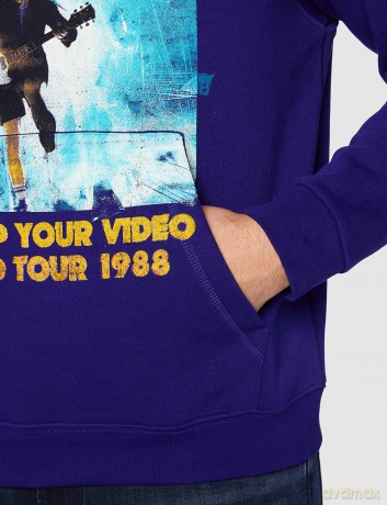 AC/DC: Unisex Pullover Hoodie: Blow Up Your Video (Blue) (Small)
