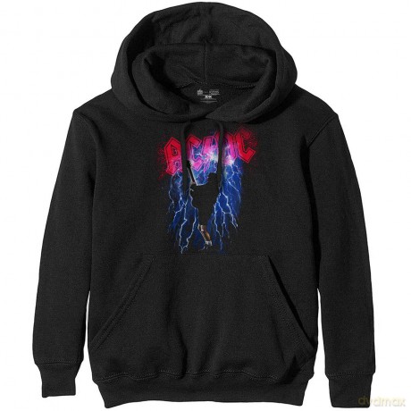 AC/DC: Unisex Pullover Hoodie: Thunderstruck (Black) (Large)