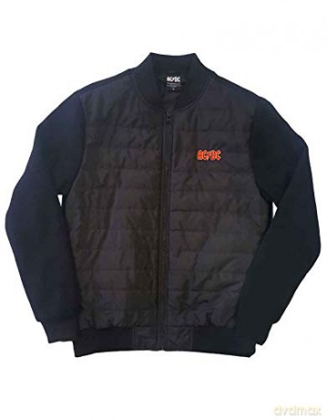 AC/DC: Unisex Quilted Jacket: Logo (Large)