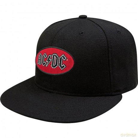 AC/DC: Unisex Snapback Cap: Oval Logo (Black)