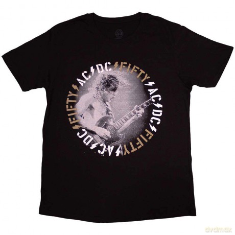 AC/DC: Unisex T-Shirt: Angus Live (Black) (Large)