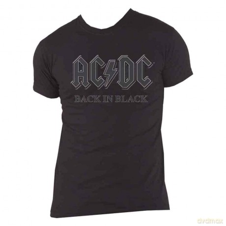 AC/DC: Unisex T-Shirt: Back In Black (Black) (Medium)