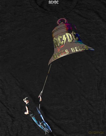 AC/DC: Unisex T-Shirt: Bell Swing (Black) (Medium)