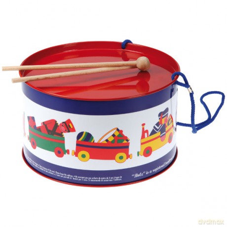 LENA Bębenek z pociągiem śr. 20 cm [ZABAWKA]
