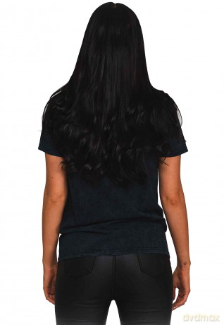 AC/DC: Unisex T-Shirt: Cannon Swig (Dip-Dye On Black) (Wash Collection) (Medium)