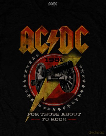 AC/DC: Unisex T-Shirt: For Those About To Rock 81 (Black) (Small)