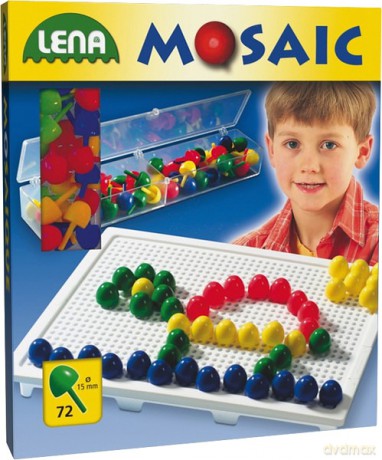 LENA MOZAIKA Z KORALIKAMI 72 szt (1,5cm) [ZABAWKA]