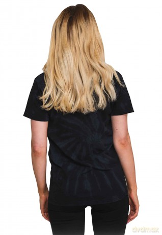 AC/DC: Unisex T-Shirt: Logo (Dip-Dye On Black) (Wash Collection) (XX-Large)