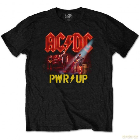 AC/DC: Unisex T-Shirt: Neon Live (Black) (Small)