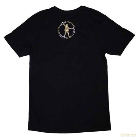AC/DC: Unisex T-Shirt: On Stage Fifty (Black) (Back Print) (Small)