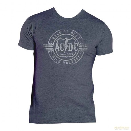 AC/DC: Unisex T-Shirt: Rock or Bust (Heather Grey) (XX-Large)