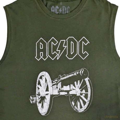 AC/DC: Unisex Tank T-Shirt: About To Rock (Green) (Small)