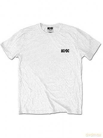 AC/DC: Unisex Tee: About To Rock (Back Print/Retail Pack) (Small)
