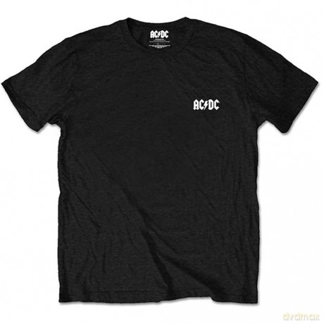 AC/DC: Unisex Tee: Black Ice (Back Print/Retail Pack) (Small)