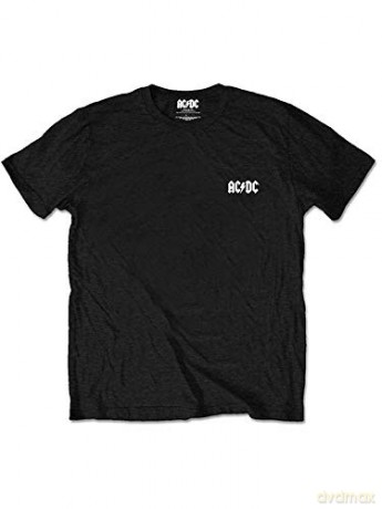 AC/DC: Unisex Tee: Black Ice (Back Print/Retail Pack) (Small)