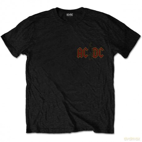 AC/DC: Unisex Tee: Hard As Rock (Back Print) (Medium)