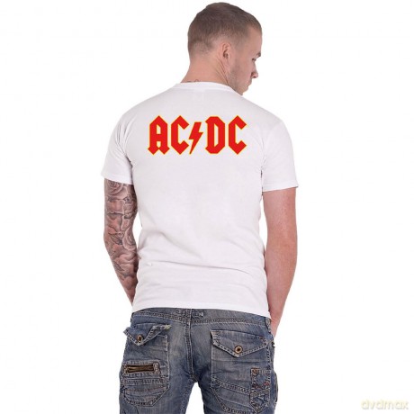 AC/DC: Unisex Tee: Logo (Back Print/Retail Pack) (Small)